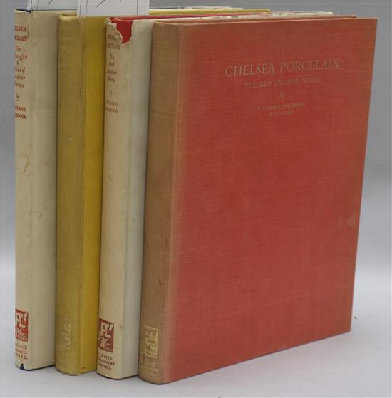 Mackenna, F Severne - Chelsea Porcelain, The Red Anchor Wares (1951), 2 copies, one with d.j., The Gold Anchor